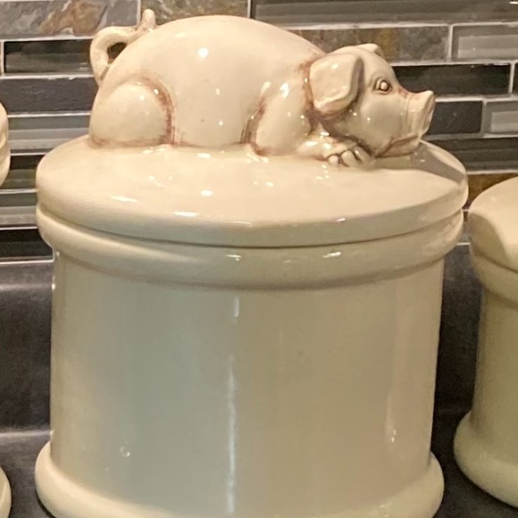 Vintage Pig Canister Set - Picture 4 of 11